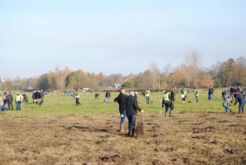 Boomplantdag Edegem Recycleren voor Natuurpunt